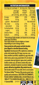 Protein Peanut & Chocolate Bars Nutrition