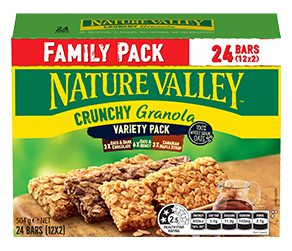 A box of Nature Valley Crunchy Variety Family Pack